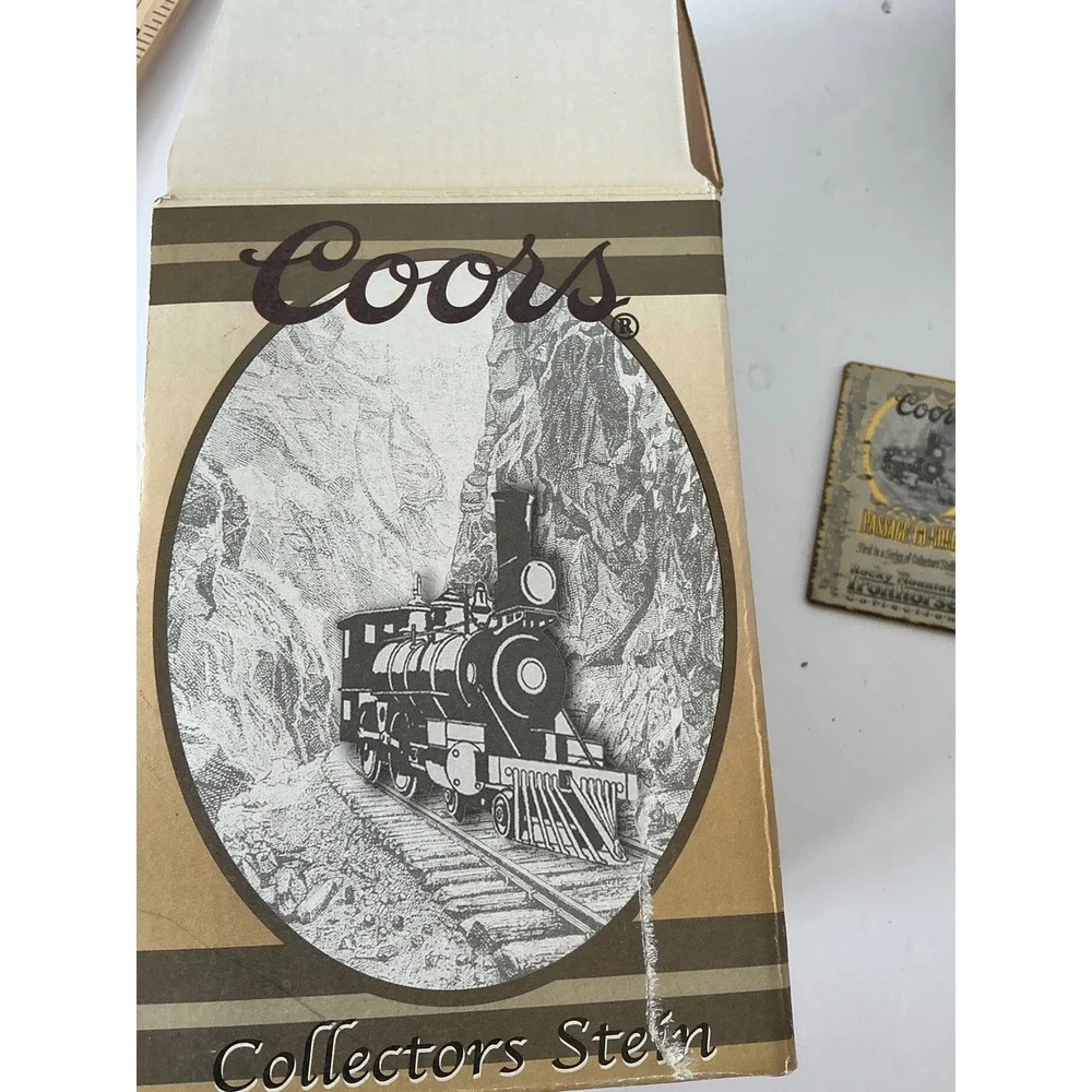 Coors Y2K Passage to Gold Beer Stein Rocky Mountain‎ Ironhorse Train 7